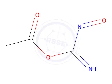Chemical structure of acetic nitrosoformimidic anhydride