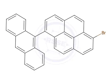 Chemical structure of 1-(9-anthracenyl)-6-bromoPyrene