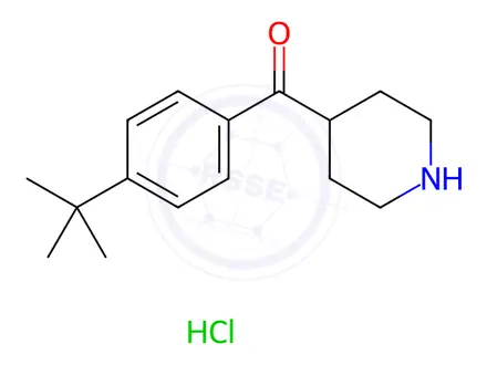 Chemical structure of (4-tert-Butyl-phenyl)piperidin-4-yl-methanone Hydrochloride