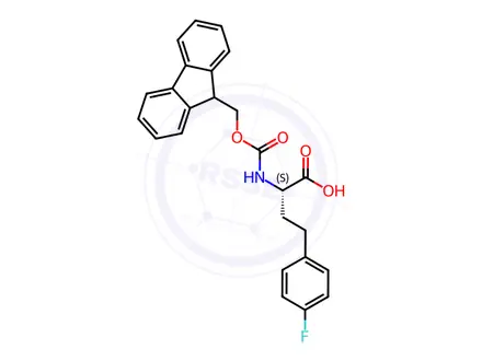 Chemical structure of N-Fmoc-L-HomoPhe(4-F)-OH