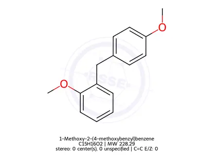 Chemical structure of 1-Methoxy-2-(4-methoxybenzyl)benzene