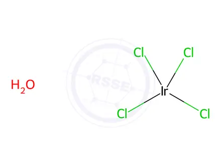 Chemical structure of Ridium(IV) chloride hydrate