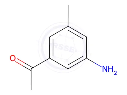 Chemical structure of Acetophenone, 3-amino-5-methyl-(6CI)
