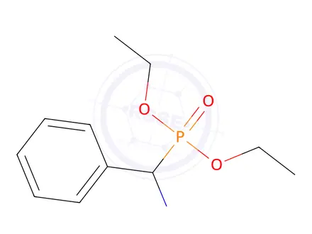 Chemical structure of Phosphonic Acid, P-(Aminophenylmethyl)-, Diethyl Ester, Hydrochloride (1:1)