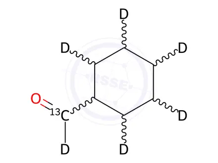 Chemical structure of Glycopyrrolate Impurity 31-13C,d6 (Glycopyrronium Bromide EP Impurity F-13C,d6)