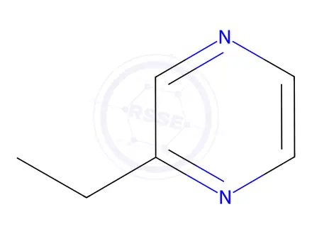 Chemical structure of 2-Ethylpyrazine