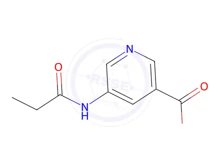 Chemical structure of 5-propionamidonicotinic acid
