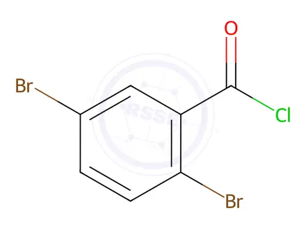 Chemical structure of 2,5-Dibromobenzoyl Chloride