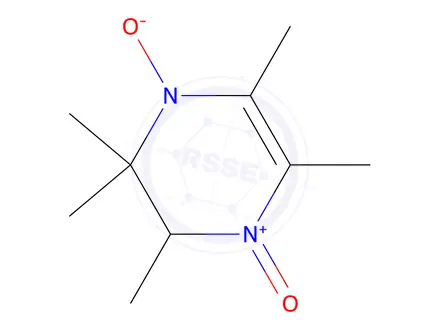 Chemical structure of Pyrazine, 2,3-dihydro-2,2,3,5,6-pentamethyl-, 1,4-dioxide (9CI)