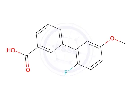 Chemical structure of 2'-Fluoro-5'-methoxybiphenyl-3-carboxylic acid