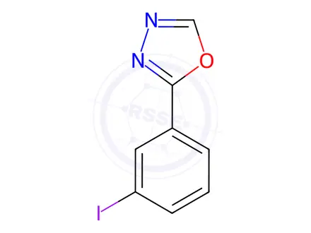 Chemical structure of 1,3,4-Oxadiazole, 2-(3-iodophenyl)-