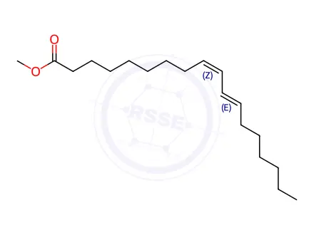 Chemical structure of (9Z,11E)-methyl octadeca-9,11-dienoate