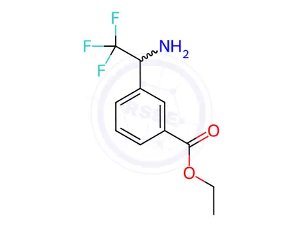 Chemical structure of Ethyl 3-(1-amino-2,2,2-trifluoroethyl)benzoate