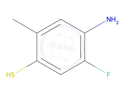 Chemical structure of 4-amino-5-fluoro-2-methylbenzenethiol