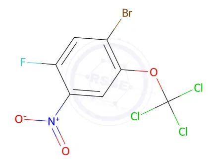 Chemical structure of 1-Bromo-5-fluoro-4-nitro-2-(trichloromethoxy)benzene
