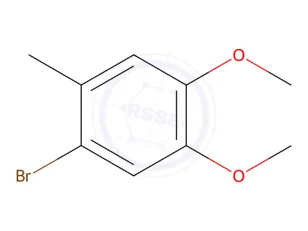 Chemical structure of 2-Bromo-4,5-dimethoxytoluene