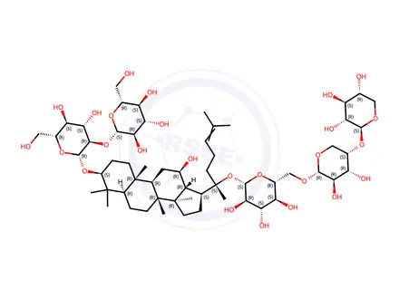 Chemical structure of Ginsenoside Ra1