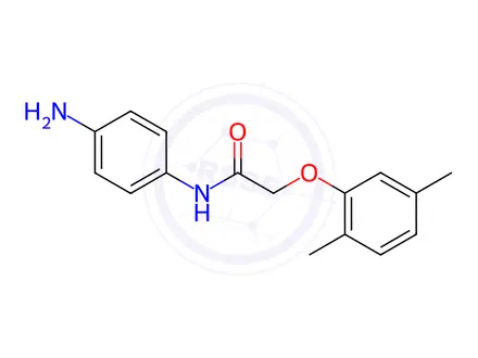 Chemical structure of N-(4-Aminophenyl)-2-(2,5-dimethylphenoxy)acetamide