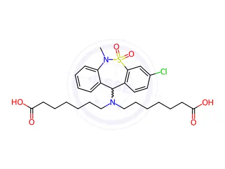 Chemical structure of Tianeptine EP Impurity E