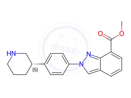 Chemical structure of Niraparib Impurity 76