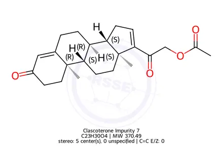 Chemical structure of Clascoterone Impurity 7