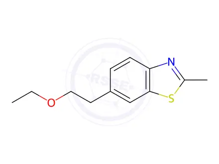Chemical structure of Benzothiazole, 6-(2-ethoxyethyl)-2-methyl-(7CI,8CI)