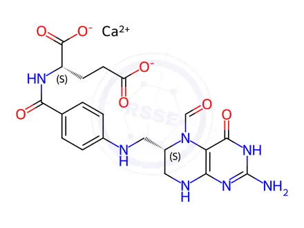 Chemical structure of Folinic acid calcium hydrate