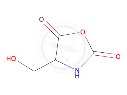 Chemical structure of 4-(hydroxymethyl)oxazolidine-2,5-dione