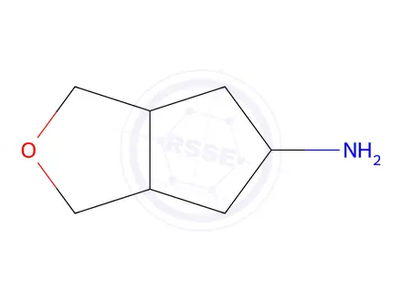Chemical structure of Hexahydro-1H-cyclopenta[c]furan-5-amine
