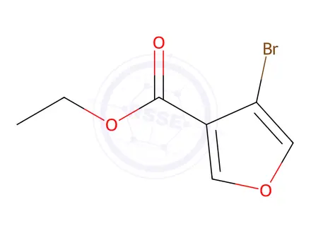 Chemical structure of 3-Furancarboxylic acid, 4-bromo-, ethyl ester