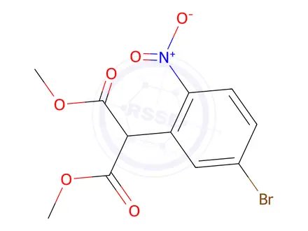 Chemical structure of dimethyl 2-(5-bromo-2-nitrophenyl)malonate