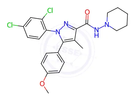 Chemical structure of Rimonabant Impurity 2 (NIDA 41020)