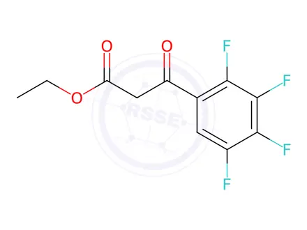 Chemical structure of 2,3,4,5-Tetrafluorobenzoylacetic Acid Ethyl Ester