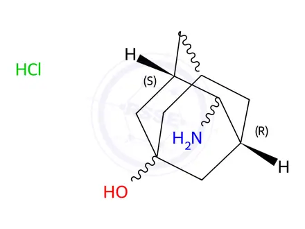 Chemical structure of Cis-4-Aminoadamantan-1-ol hydrochloride
