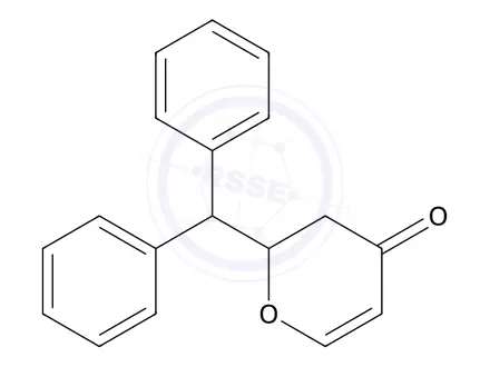 Chemical structure of 2-Benzhydryl-2H-pyran-4(3H)-one