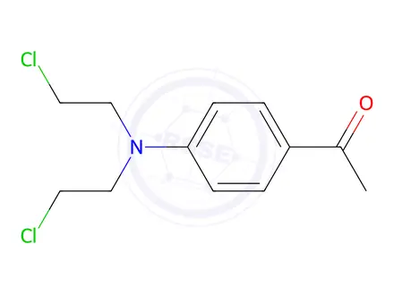 Chemical structure of 1-(4-(Bis(2-chloroethyl)amino)phenyl)ethanone