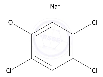 Chemical structure of Sodium 2,4,5-trichlorophenolate