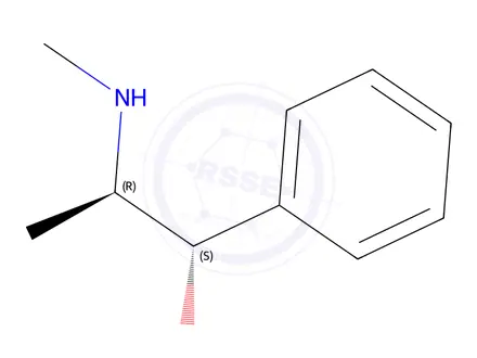 Chemical structure of (1S,2R)-2-(methylamino)-1-phenylpropan-1-ol