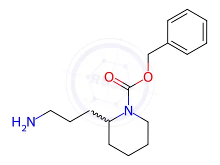 Chemical structure of Benzyl 2-(3-aminopropyl)piperidine-1-carboxylate