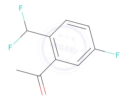 Chemical structure of 2'-Difluoromethyl-5'-fluoroacetophenone
