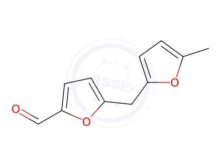 Chemical structure of 5-(5-Methylfurfuryl)-2-furancarbaldehyde