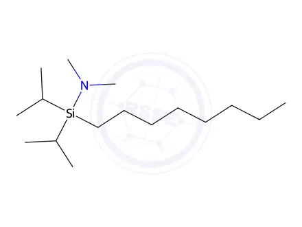 Chemical structure of N-OCTYLDIISOPROPYL DIMETHYL AMINO SILANE