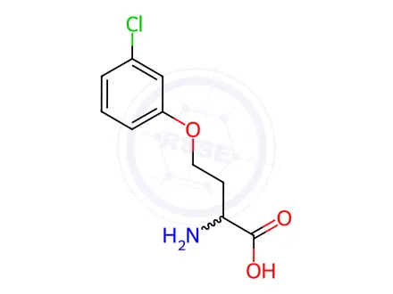 Chemical structure of O-(3-Chlorophenyl)-L-homoserine