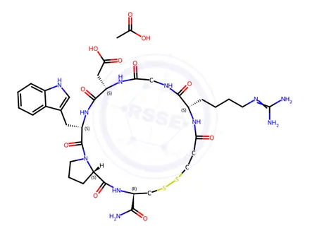 Chemical structure of Eptifibatide Acetate (881997-86-0)