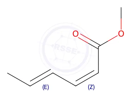 Chemical structure of Methyl Hexa-2,4-Dienoate