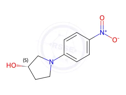 Chemical structure of (3S)-1-(4-nitrophenyl)pyrrolidin-3-ol