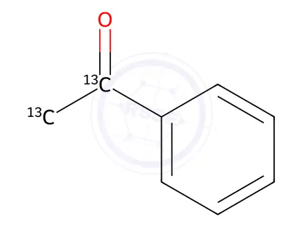 Chemical structure of Acetophenone-α,β-¹³C₂