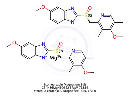 Chemical structure of Esomeprazole Magnesium Salt