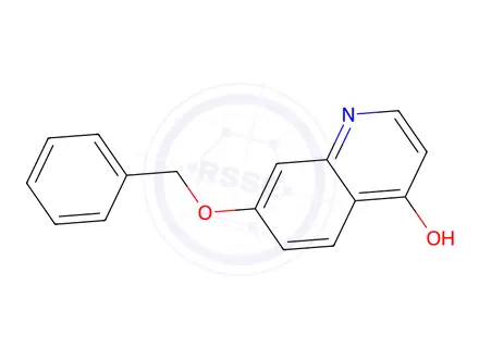 Chemical structure of 7-(Benzyloxy)quinolin-4-ol