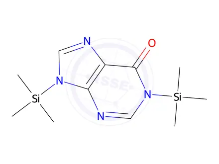 Chemical structure of 1,9-Bis(trimethylsilyl)-1H-purin-6(9H)-one